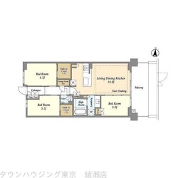 ドゥーエ町屋の物件間取画像